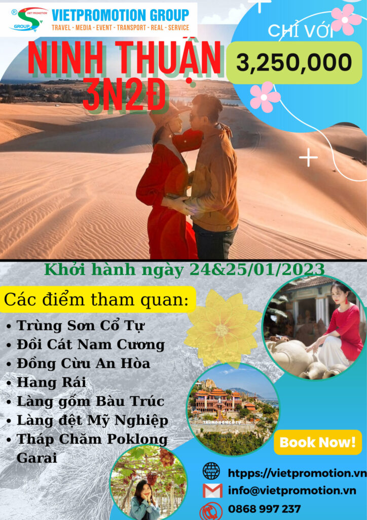 TOUR NINH THUẬN – HANG RÁI – VĨNH HY – ĐỒNG CỪU
