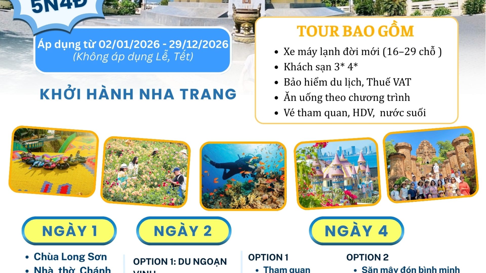 NHA TRANG - ĐÀ LẠT 5N4Đ