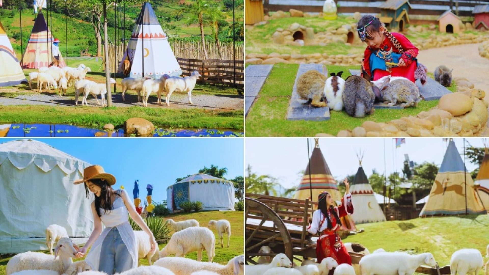 Khu vườn sở thú tại Mongo Land Đà Lạt