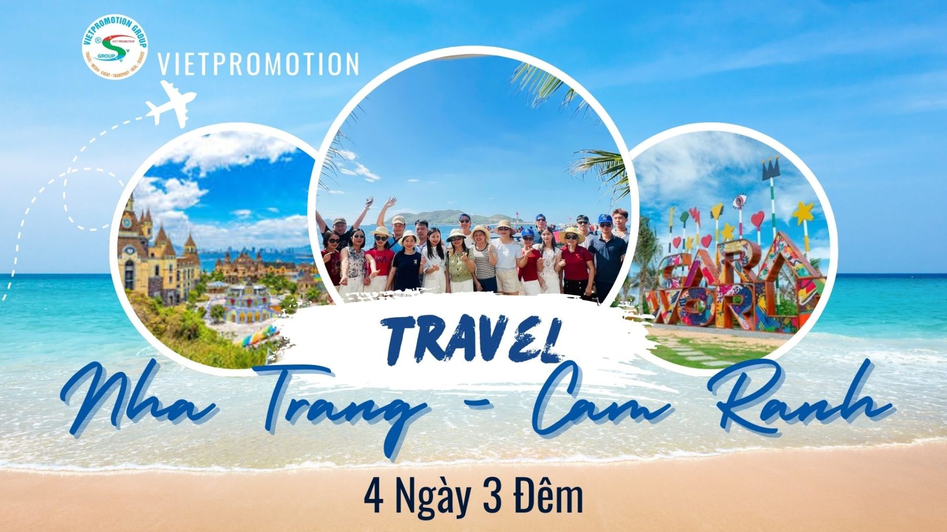 White Blue Minimalist Travel Holiday Card