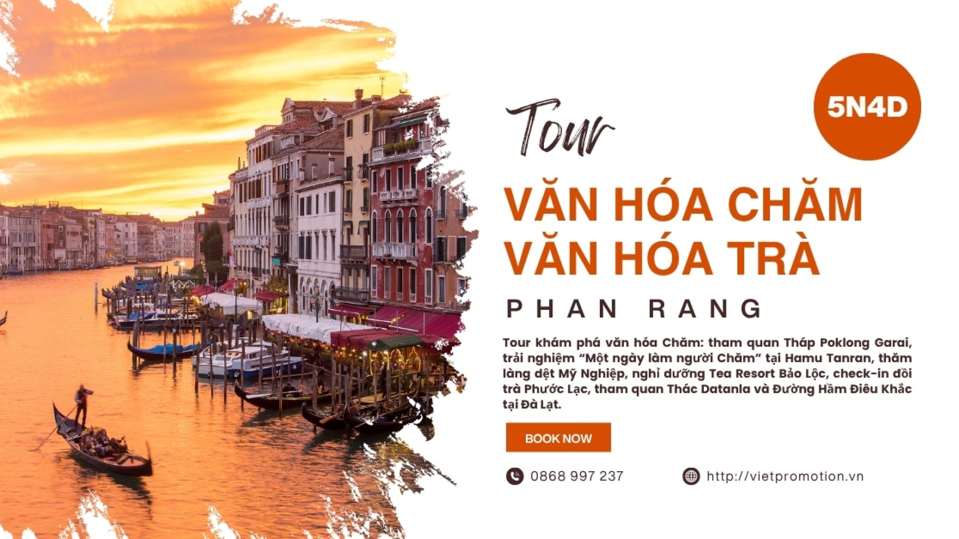 Orange White Simple Travel to India Facebook Ad